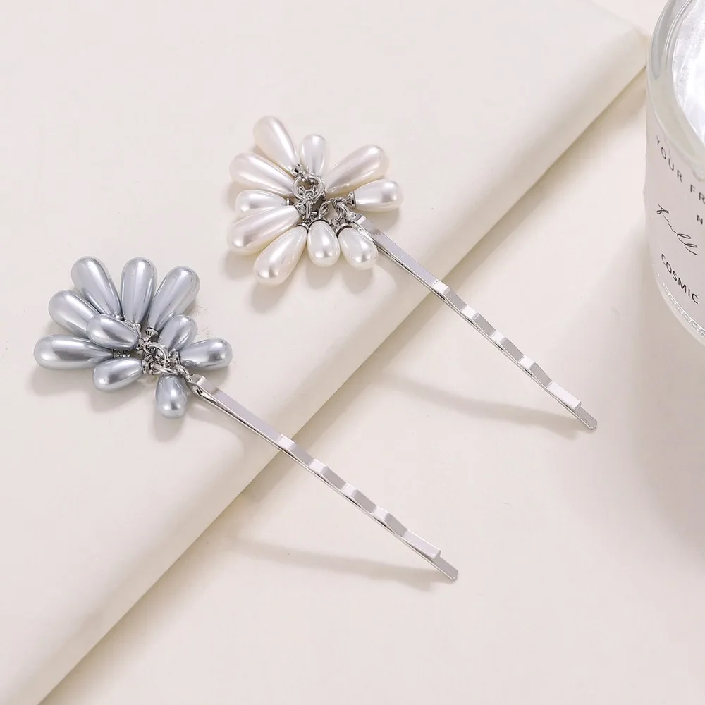 

Винтажная заколка для волос с жемчугом, заколки с бахромой из пшеницы и бисера для женщин и девочек, богемный фестиваль, свадебные аксессуары для волос, уникальный дизайн