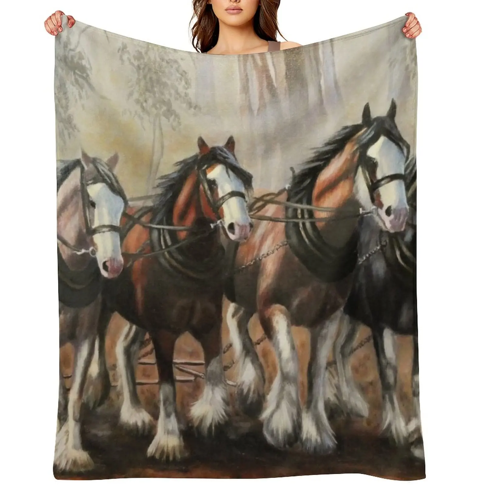 

Clydesdale Horses Throw Blanket heavy to sleep Cute Kid'S Luxury Throw Blankets
