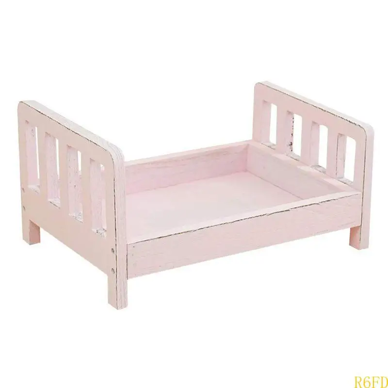 Newborn Photography Props Wood Bed Infant Poses Baby Photography Prop Detachable Background Props Baby Photography Prop
