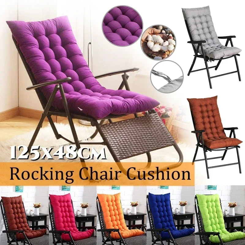 Lounge Chair Cushion Outdoor Rocking Seat Deck Chaise Pad Soft Folding Office Chair Cushion 쿠션  cojines decorativos para sofá