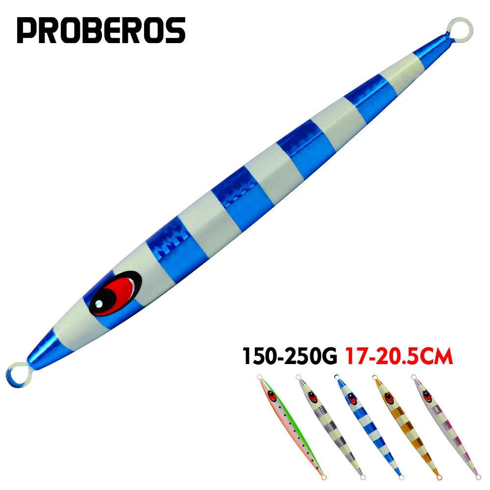 

PROBEROS 5pcs Hard Baits Casting Shore Metal Jig Fishing Lures 150G-250G Artificial Bionic Fishing Bait Saltwater Fishing Tackle
