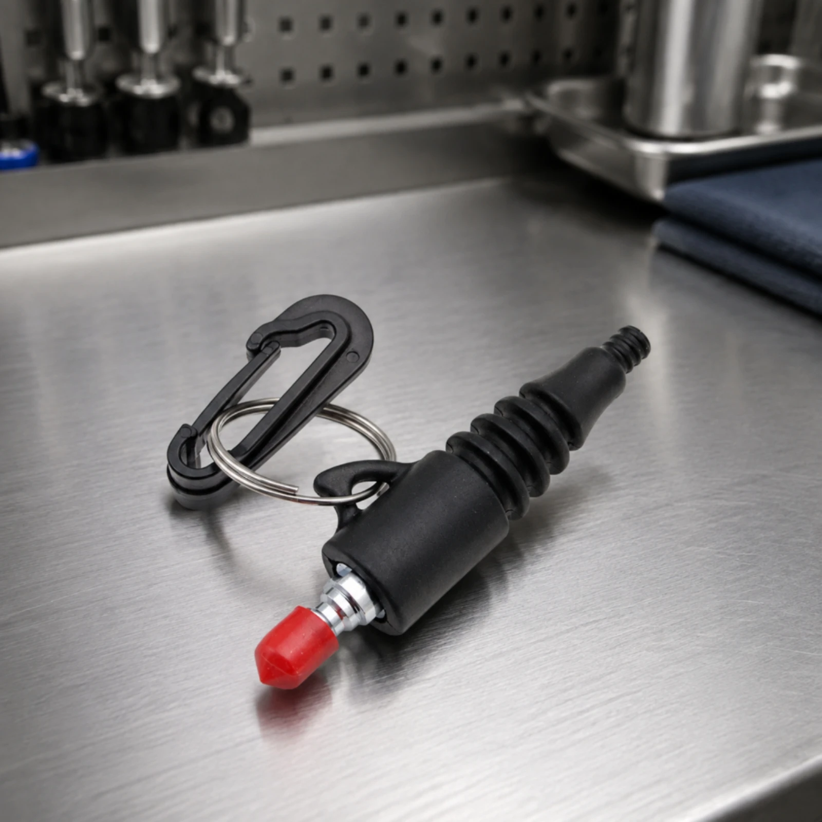 Diving Inflator Nozzle with Carry Clip Compact TPR Diving Inflator Nozzle Standard BCD LP Hose Flexible for Scuba Divers