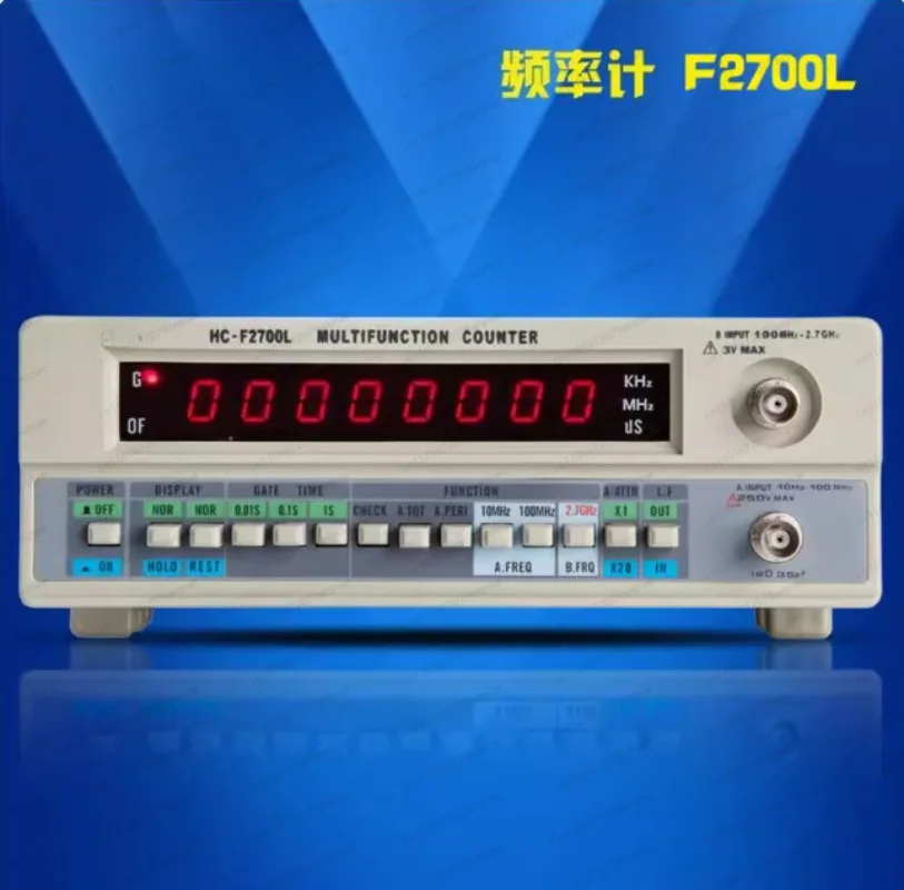 

HC-F2700L Частотомер 2,7G Частотный кварцевый генератор Тест счетчика сигналов 8-битный светодиодный дисплей