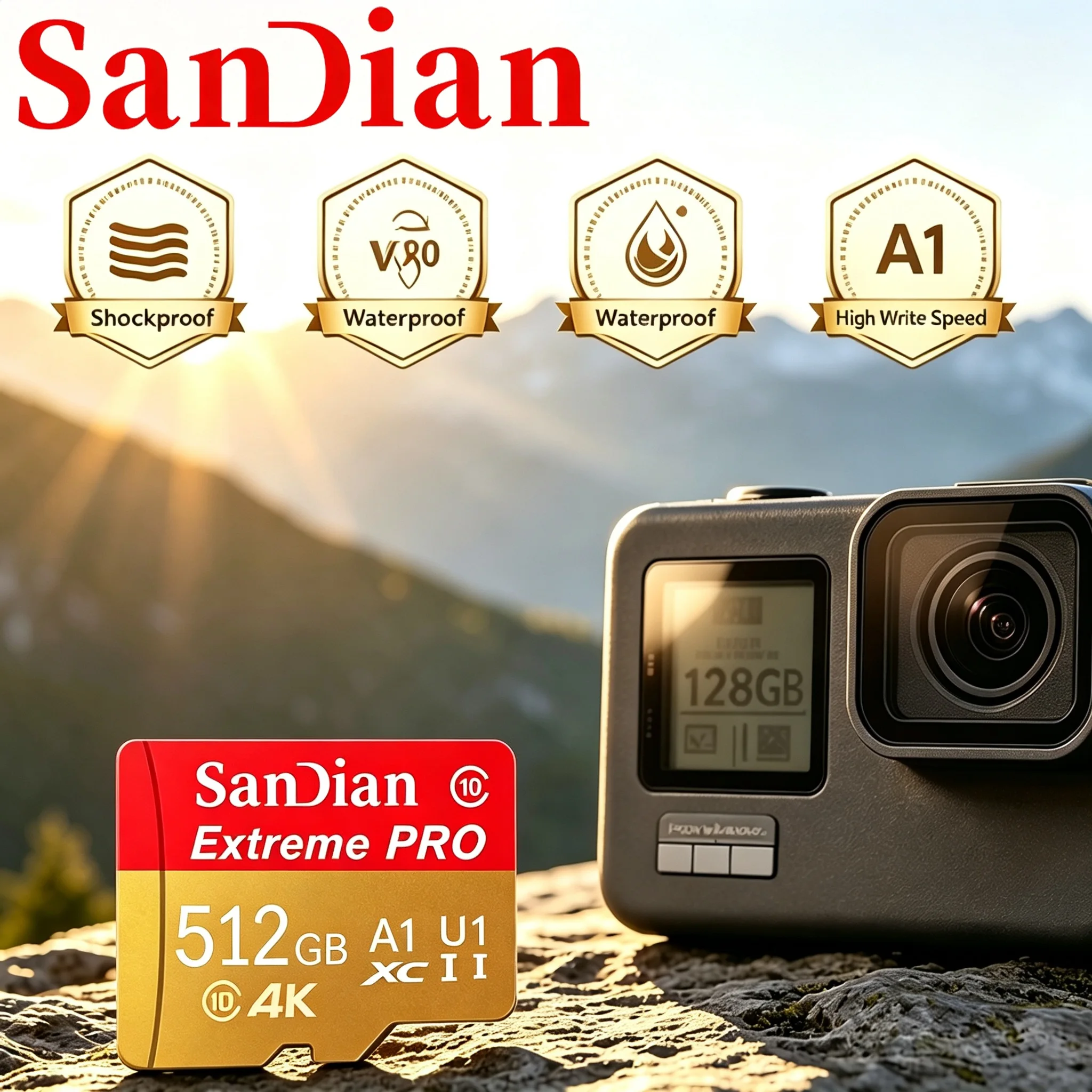 Compact TF Cards Memory Card SD Cards Micro TF SD Card 32GB 64GB 128GB 512GB Waterproof V10 for Smartphone Nintendo Switch