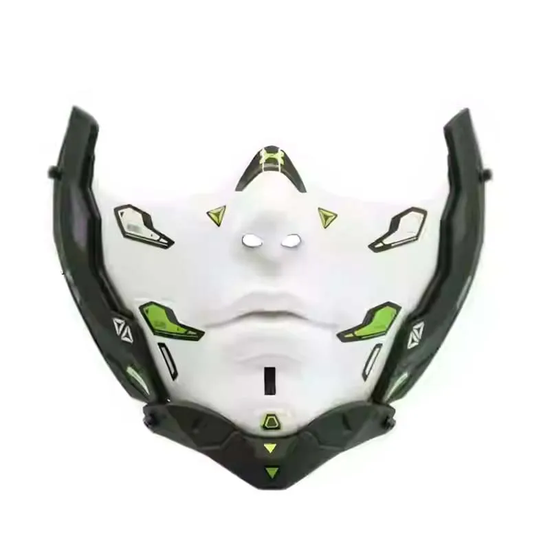 

Masque Cyberpunk Mask Mechanical Futuristic Half Face Mask for Mens Biker Rock Motorcycel CS Tactical Cospaly Mask