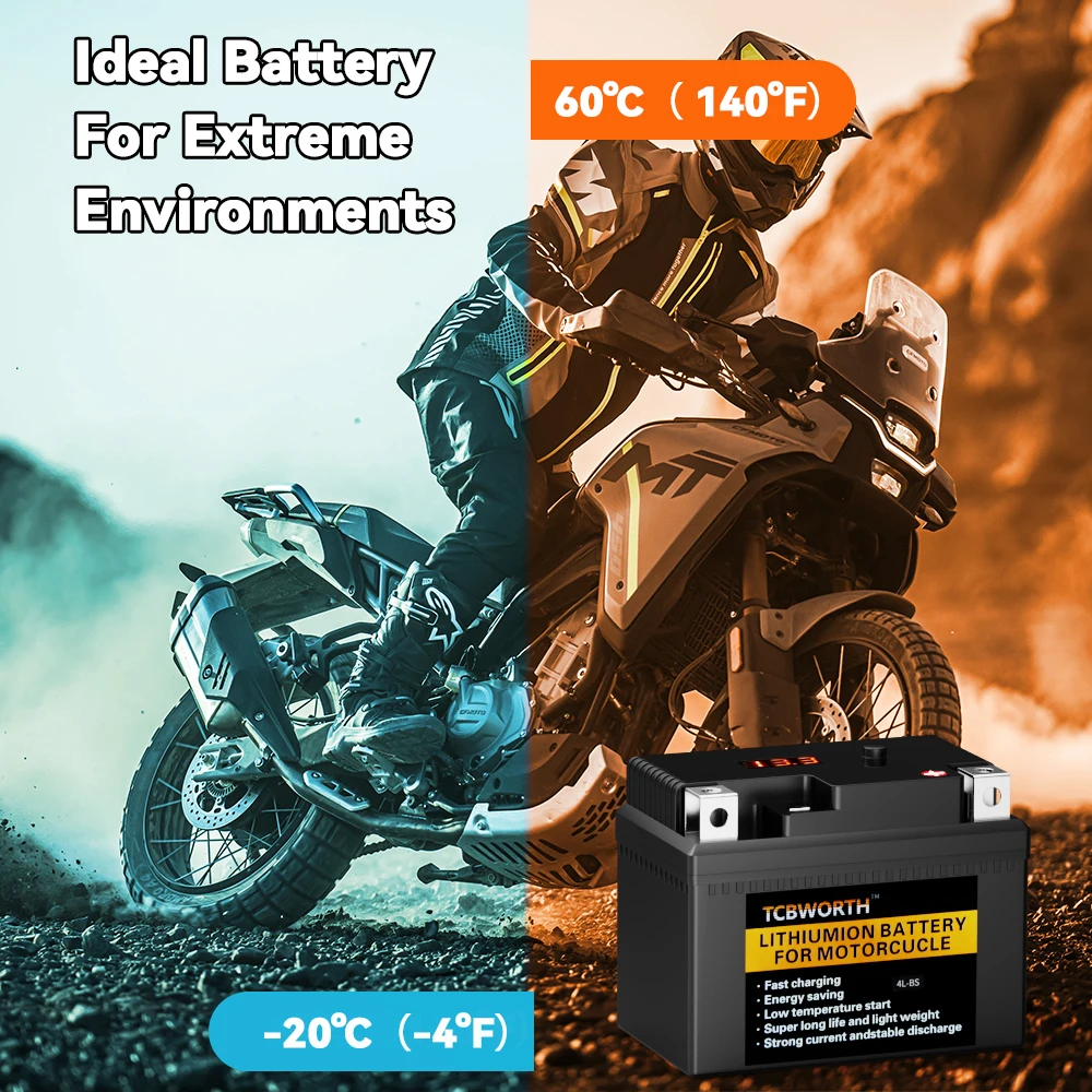 4L-BS Lithium Battery 12V 2AH 160A motorcycle battery with BMS,Scooter,Snowmobile,4 Wheeler,Lawn Mower Generator Battery