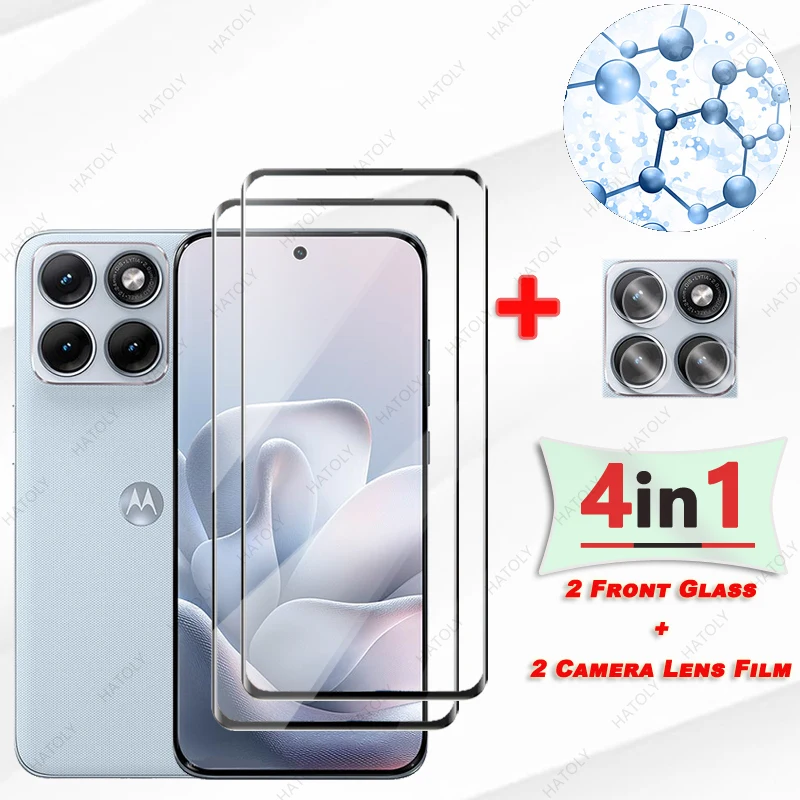 

3D Edge Curved Glass For Motorola Edge 70 Fusion Glass Tempered Screen Protector For Moto Edge 70 Fusion Camera Lens Protector