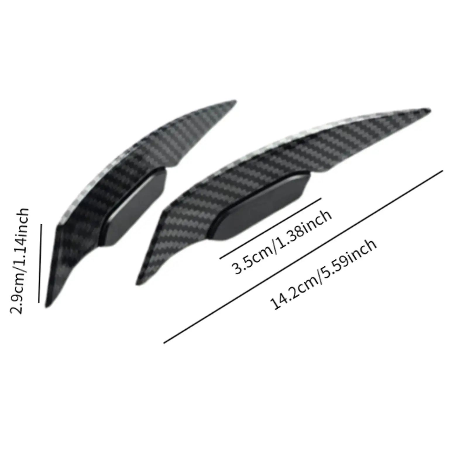 

Universal Motorcycle Aerodynamic Winglet Pair Decorative Adhesive Strips Side Decals for Mini Bike and Helmet Upgrade