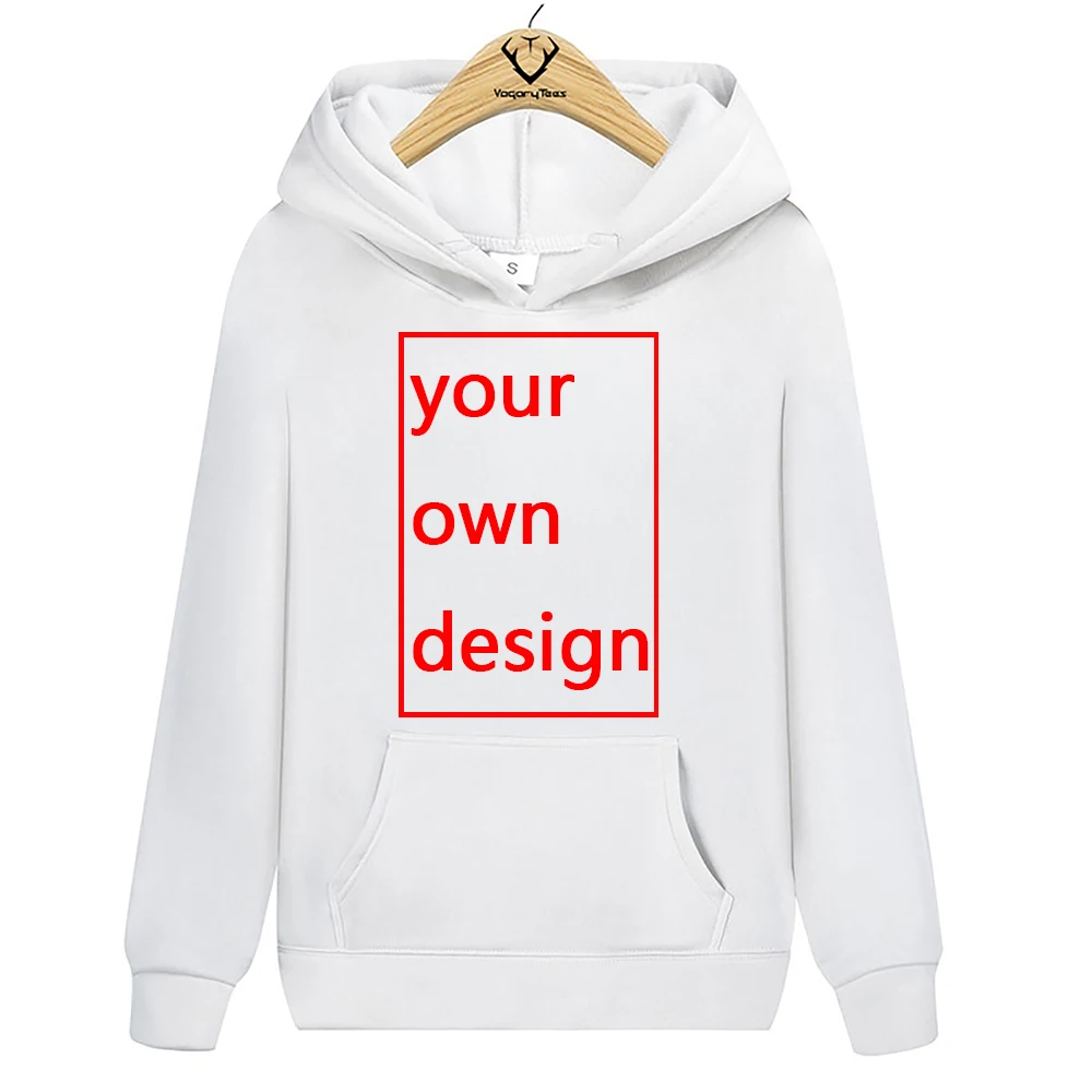 Men Hoodie Autumn Hip Hop Streetwear Men Pullover Sweatshirts Hoodies Print Your Own Design/LOGO/QR code/photo casual Hoodie