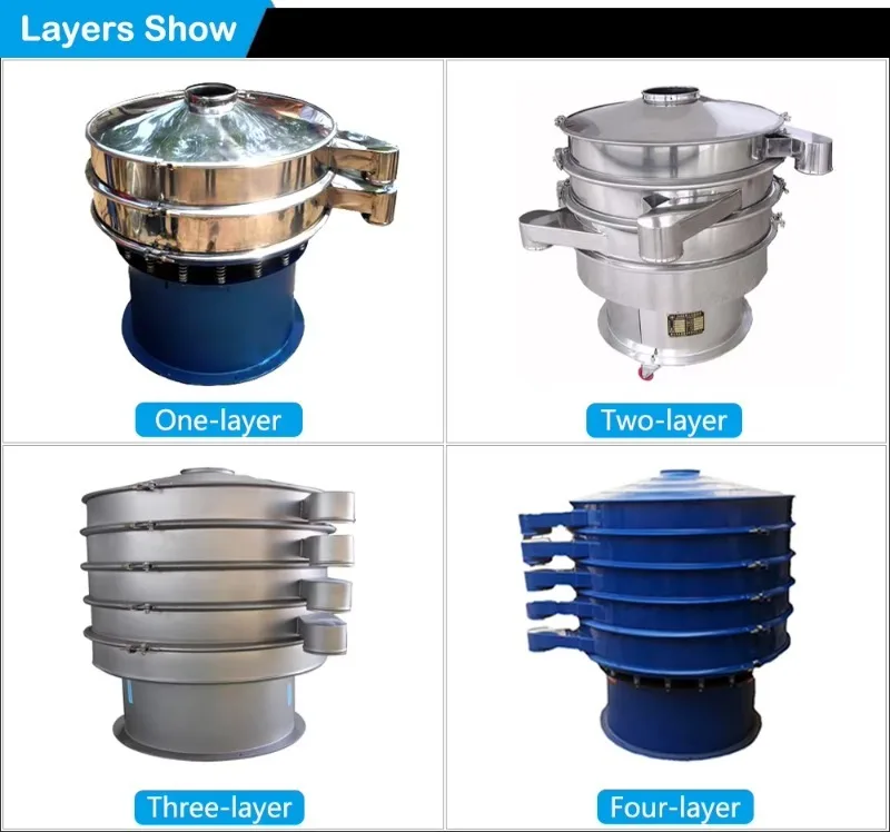Stainless Steel Battery Material Vibrating Sieve Sifter Machine Detergent Powder Grading Vibrating Screen Classifier