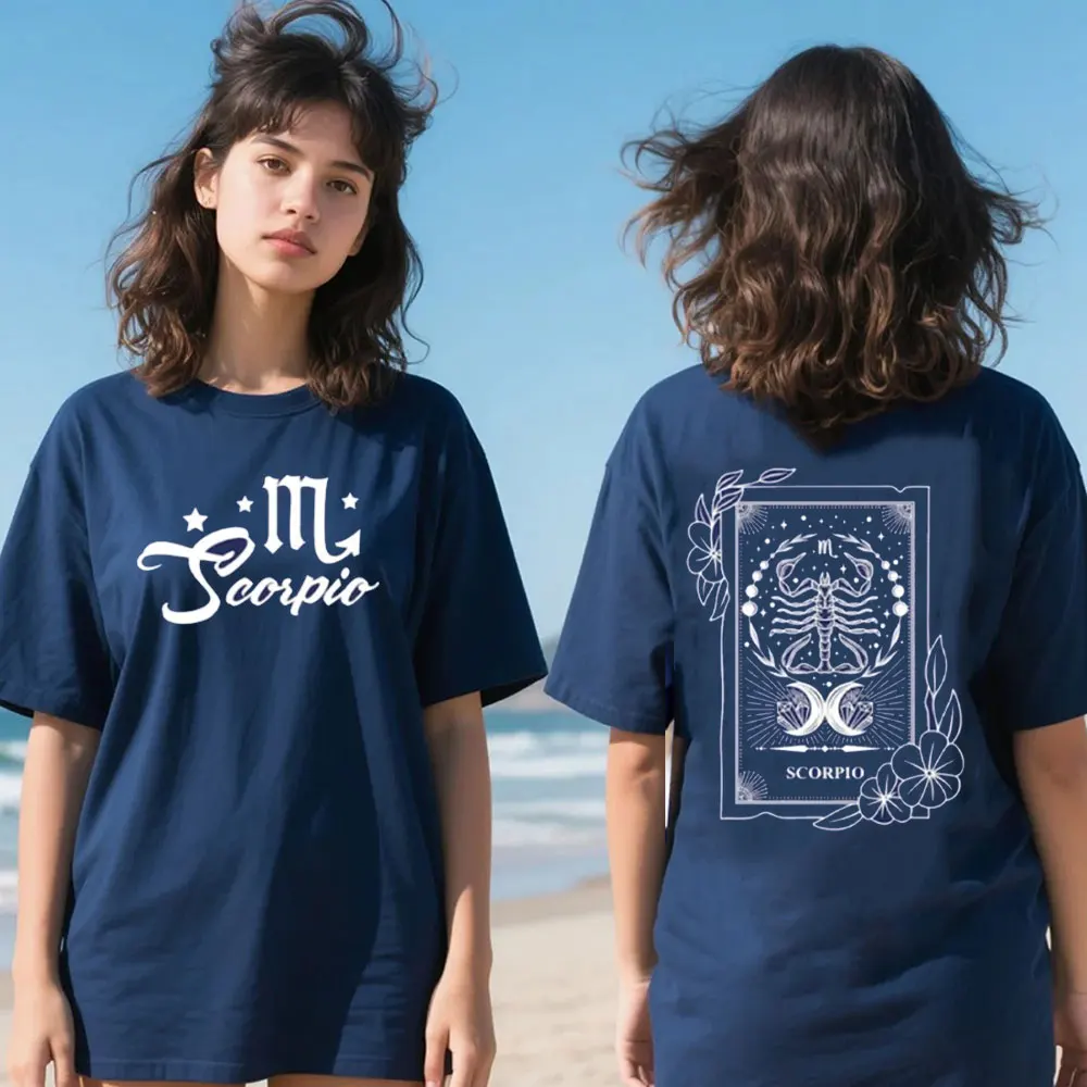 2025 Scorpio Female Horoscopes Birthday Gift T-shirt Scorpio Lover Gift Astrology Tops for Astrology Lovers T-shirt Gift