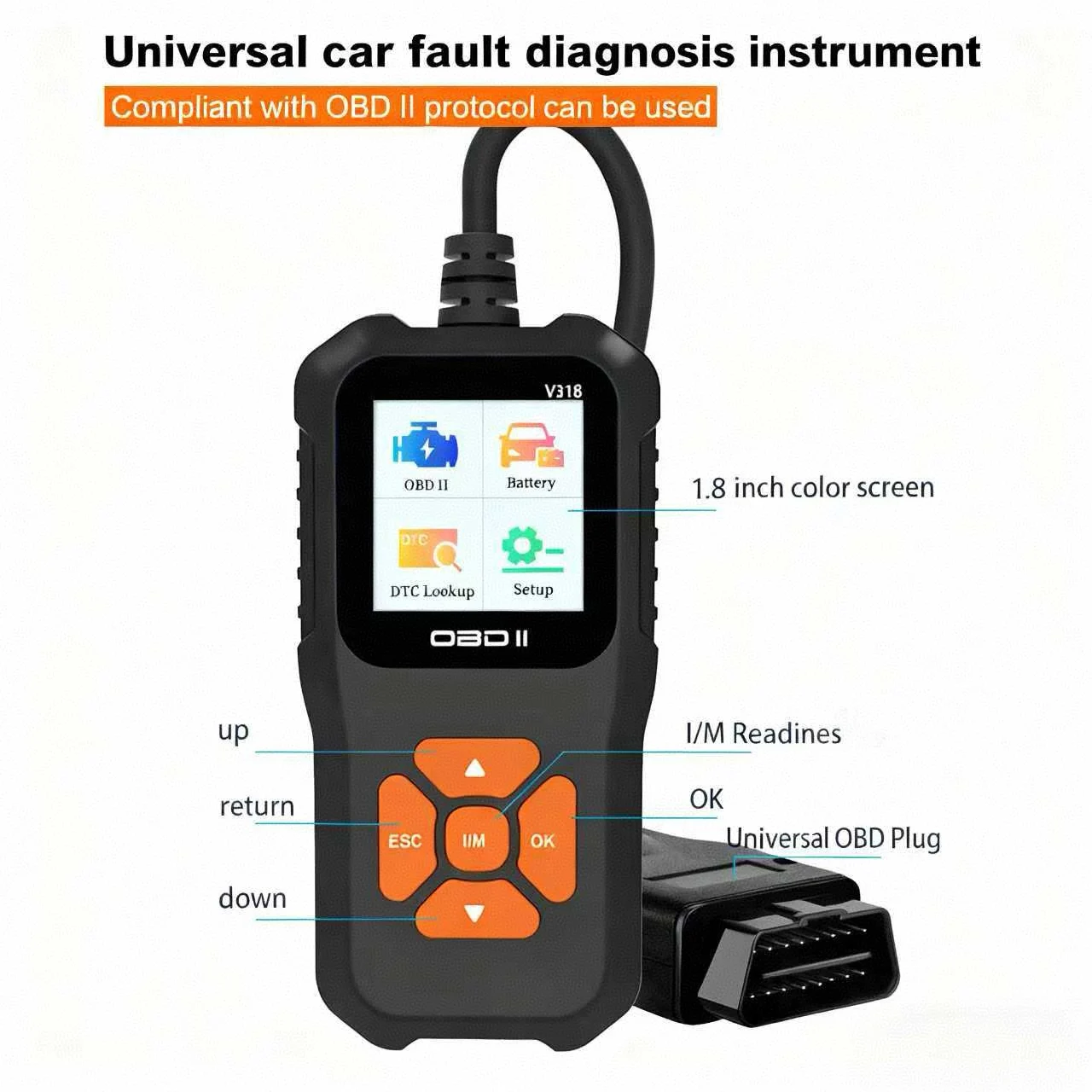 V318 OBD2 Car Fault… - image