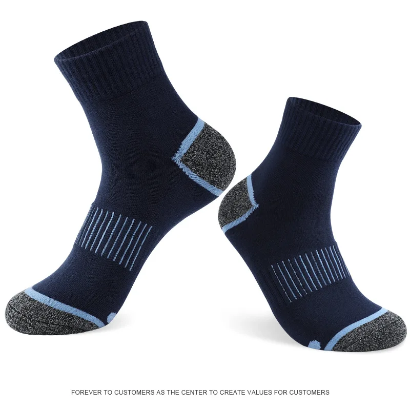 20 Paar Herren-Baumwollsocken-Set in großen Größen 38-45 – Lässige, atmungsaktive Sport- und Wintersocken in Schwarz – Bequeme, hochwertige gepolsterte Crew-Socken – Detail 3