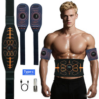 Electronic Abs Stimulator Smart Muscle Toner EMS Abdominal Toning Belt Body Massage Fitness Strength Training Workout Equipment