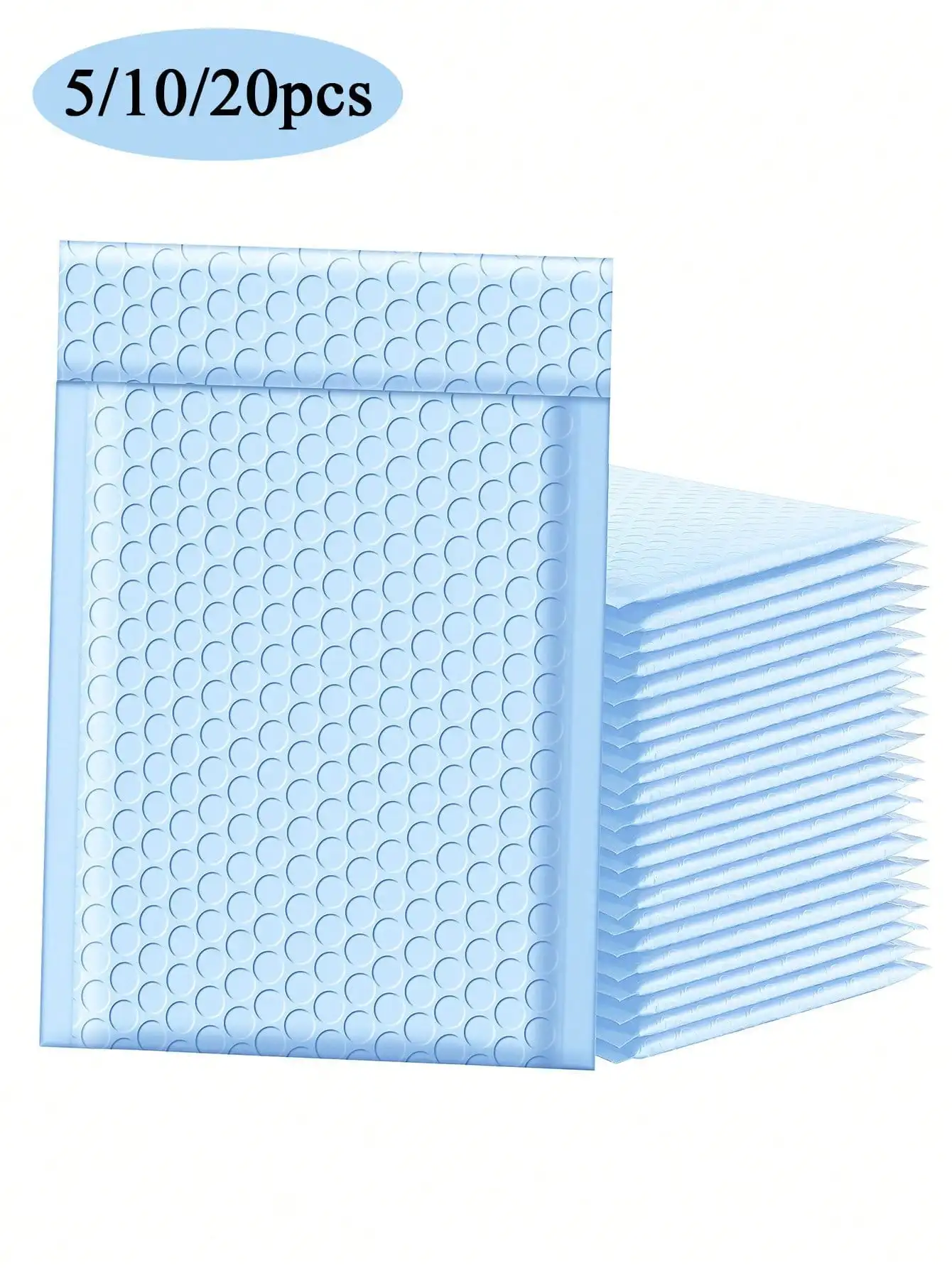 5/10/20pcs Thickened Bubble Mailers, Polyethylene Padded Waterproof Envelopes, Bubble Packaging For Mailing Advertisements, Waterproof Self-Adhesive Shipping Bags, Foil Glitter Fashion Shipping Envelopes, Packaging