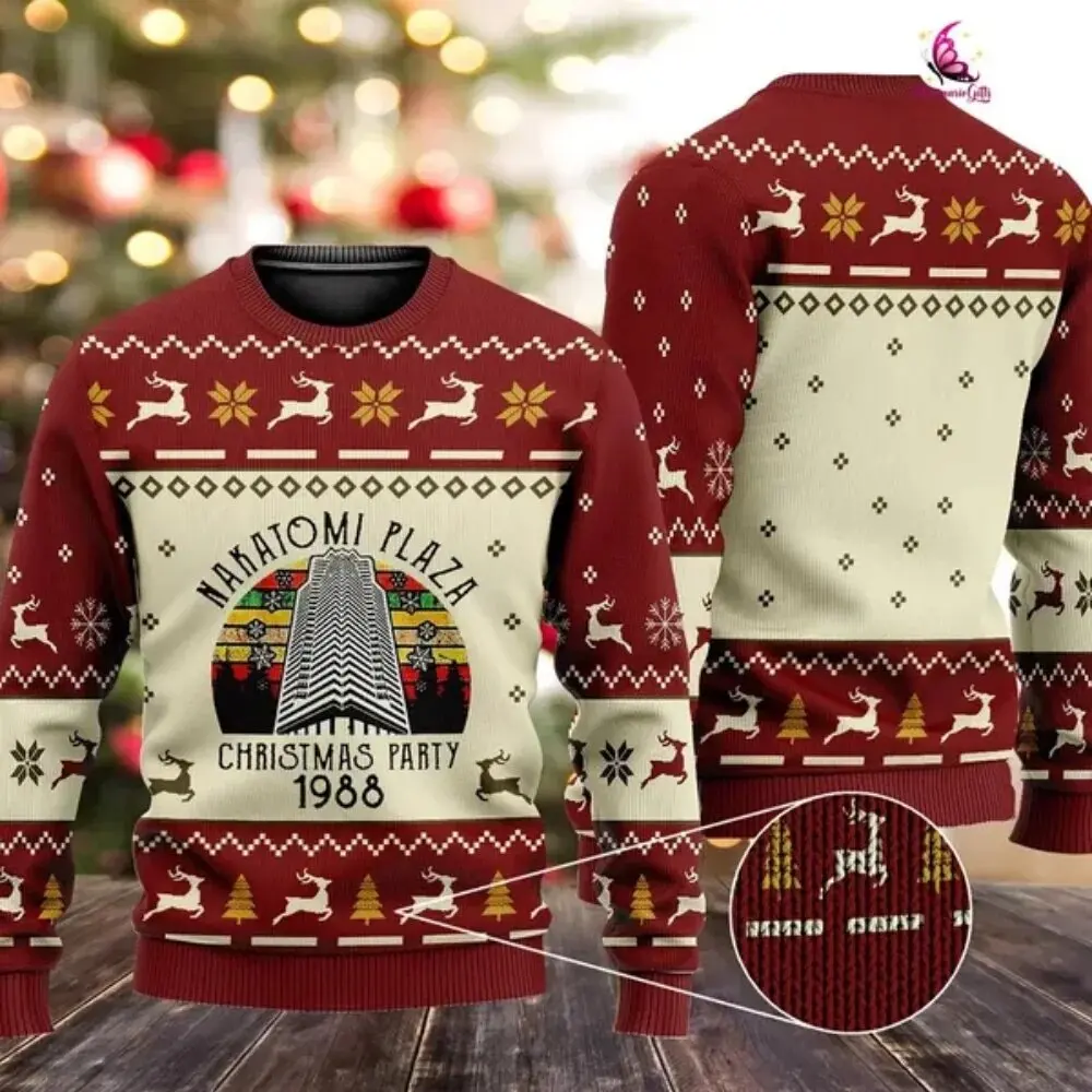 Winter fashion men's long sleeved sweater Christmas party 3D printed ugly sweater neutral street casual sports sweater Z0206