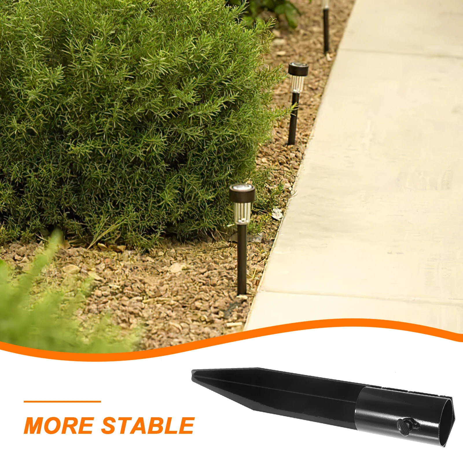 أوتاد ضوء الشمس الفولاذ المقاوم للصدأ المسامير الأرضية لأضواء عيد الميلاد في الهواء الطلق ساحة مسار الإضاءة ديكور استبدال