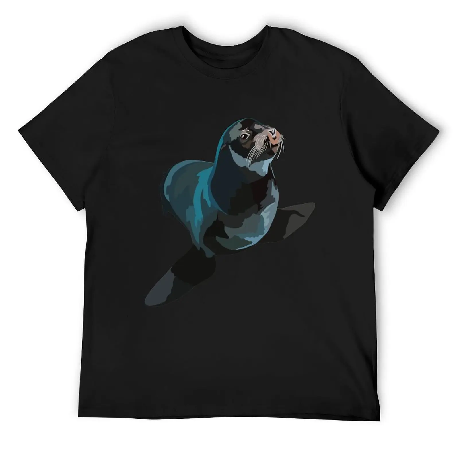 C is for California Sealion T-Shirt rapper graphic tees street wear baggy shirts oversized t shirts for men