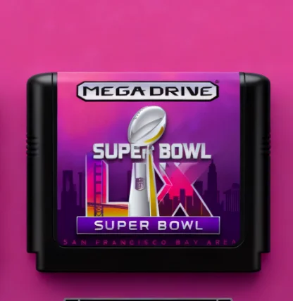 Tecmo Super Bowl XL - Tarjeta de juego Road To San Francisco 25-26 MD de 16 bits