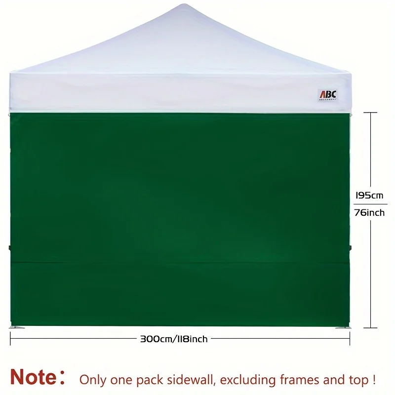 Oxford Cloth Canopy Side Wall,Portable & Easy-To-Install Shelter For Camping,Picnics & Outdoor Activities,With Tent Not Included
