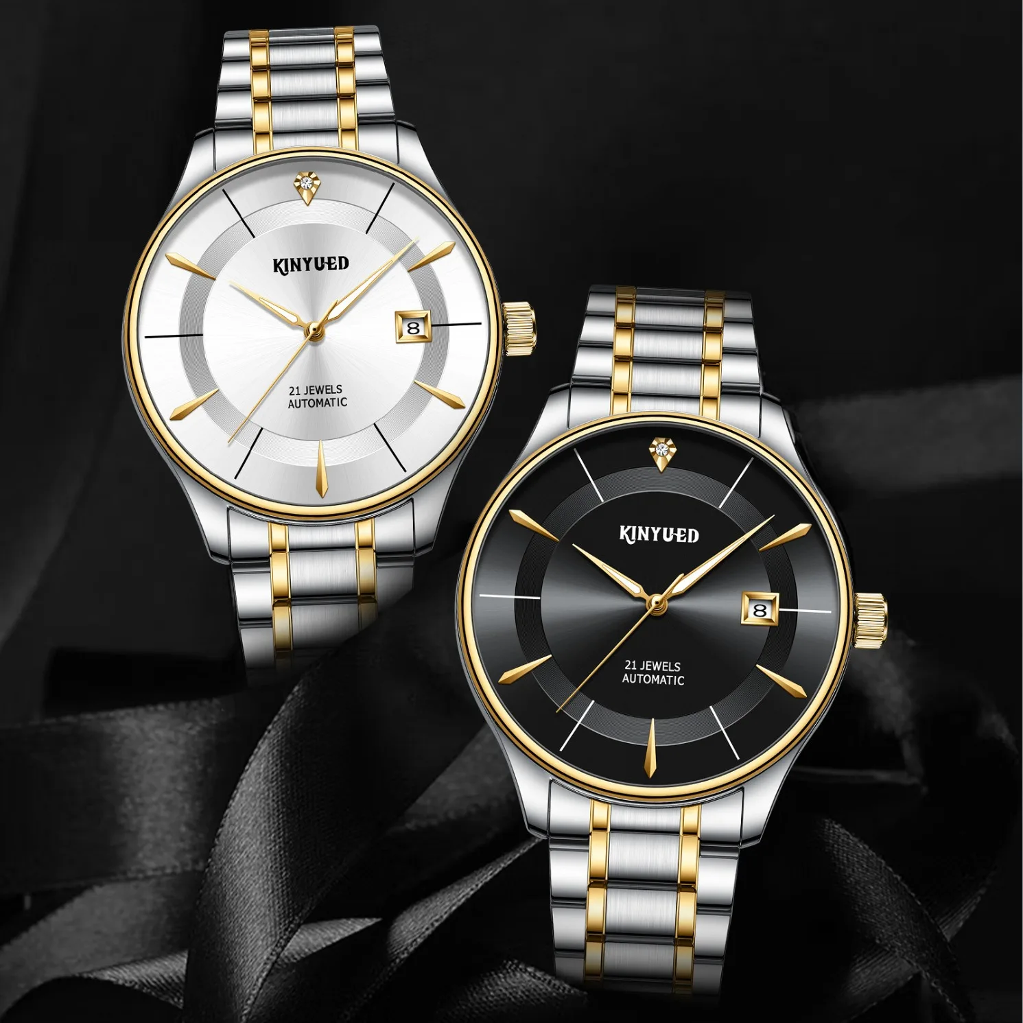 Man Men\\\'S Automatic Elegant Watch Wrist Timepiece Mens Watches Luxury Men Mechanical Waterproof Wristwatch Original Uhr Dress