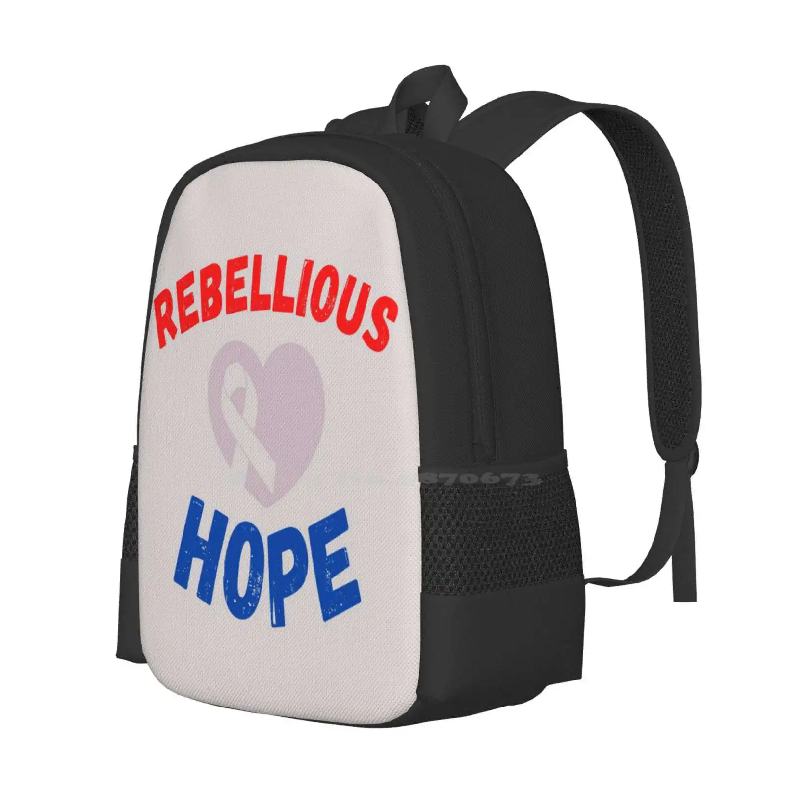 Rebellious Hope , Bowel Babe School Bags For Teenage Girls Laptop Travel Bags Bowel Babes Bowelbabefund Bowel Cancer James Fund