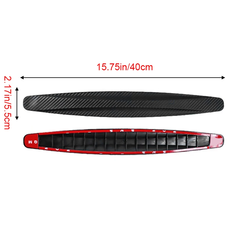 Universal Car Front And Rear Bumpers Anti Collision Strips Body Doors Rear Trunk Carbon Fiber Anti Scratch Collision Protection