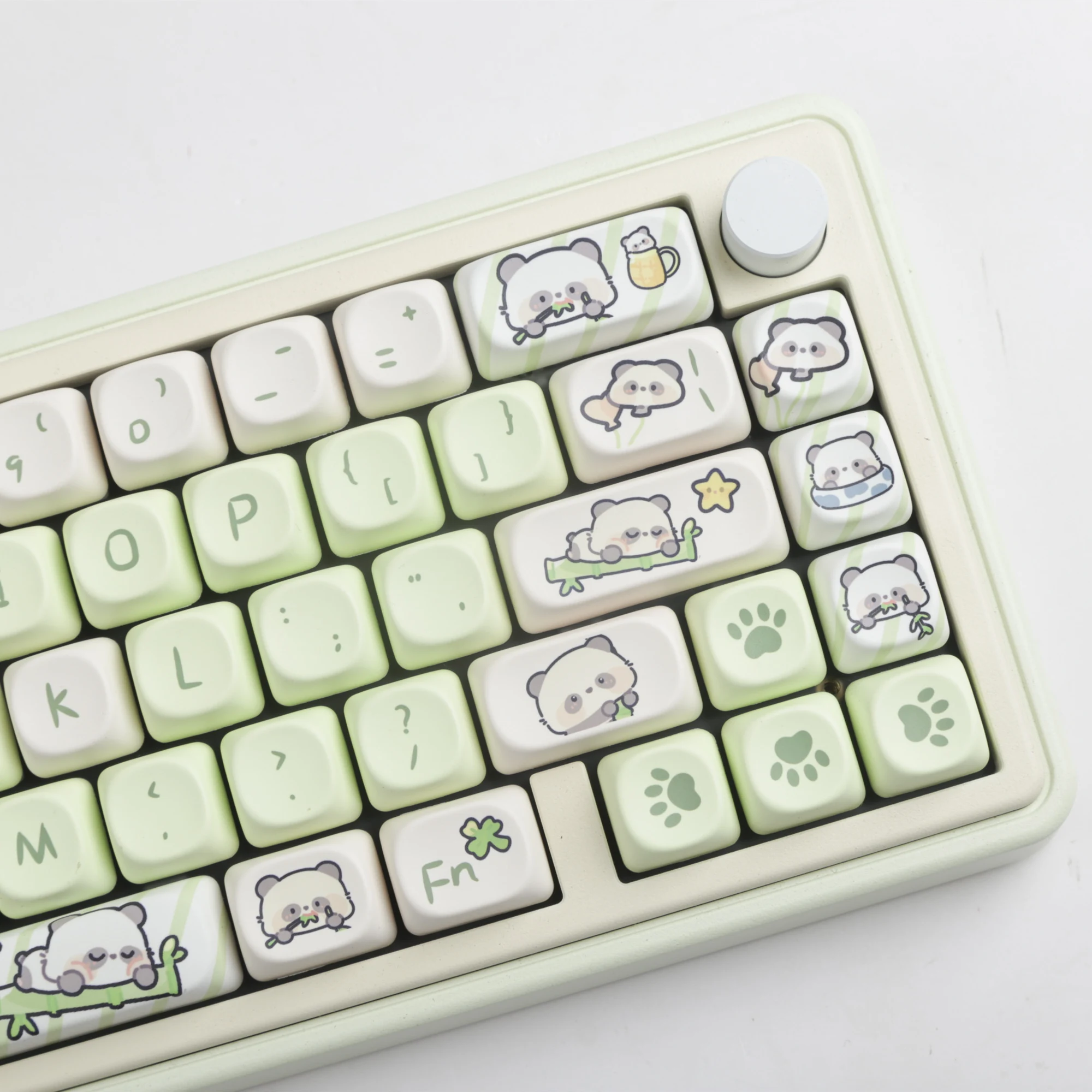 Imagem -03 - Panda Keycap Conjunto com Full Keycap Sublimação Corante Mecânica Perfil Moa 140 Chaves