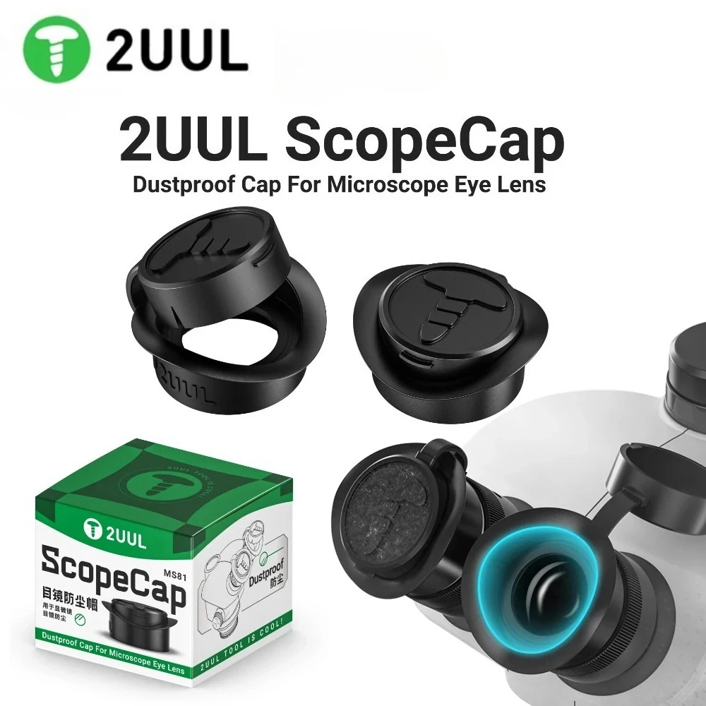 

2UUL MS81 ScopeCap окуляр микроскопа пылезащитный чехол пылезащитный чехол для стерео бинокулярный тринокулярный микроскоп аксессуары