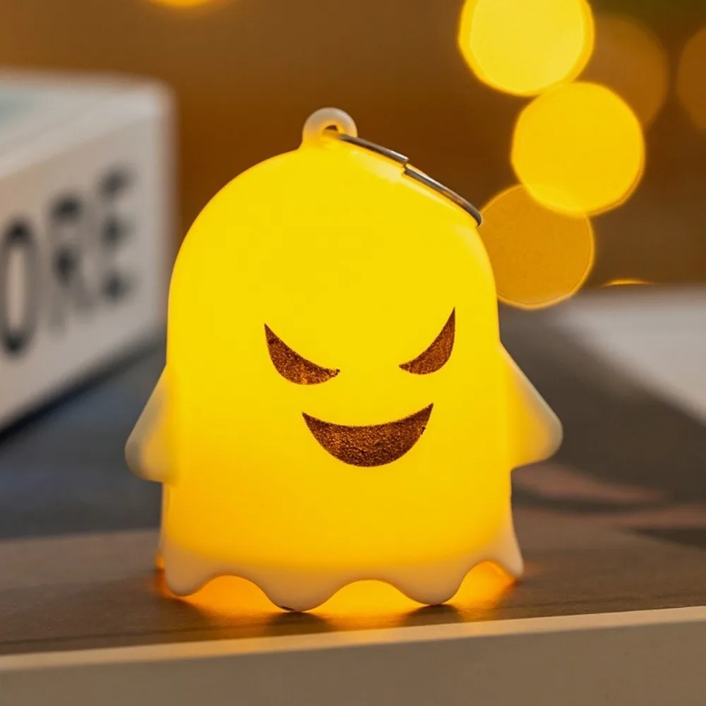 6 قطع الإبداعية هالوين مضيئة شبح المفاتيح مضيئة شنقا شبح قلادة LED حزب شبح ضوء الهدايا ديكور الهاتف #2