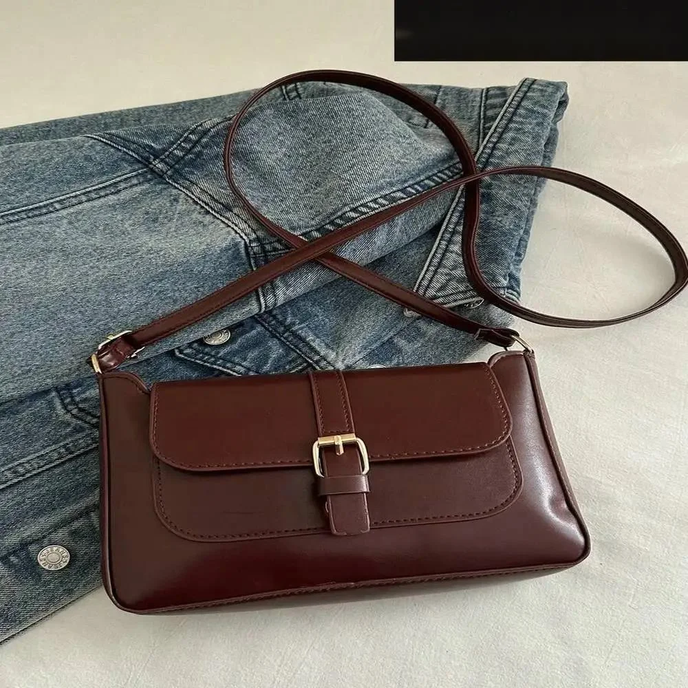 

Модная однотонная сумка через плечо через плечо - простое украшение на пояс