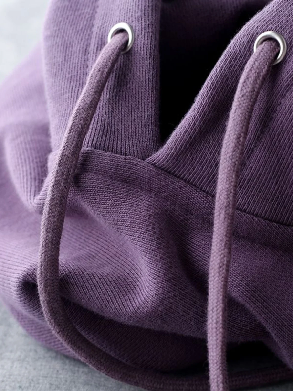

Raspberry Purple Fleece Lined Hoodie Men's Casual Oversized Sweatshirt White Enhancing Autumn Winter Comfortable Cotton Blend