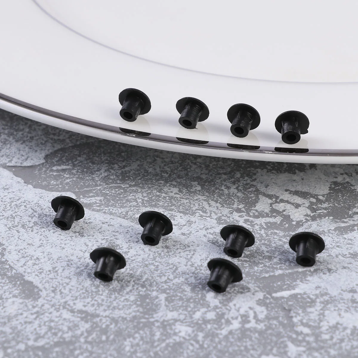 100 pcs 5Mm Screw Covers Decorative Caps For Cabinet Door Drawer Window Plastic Finishing Caps Screw Cabinet Hinge Cover Door