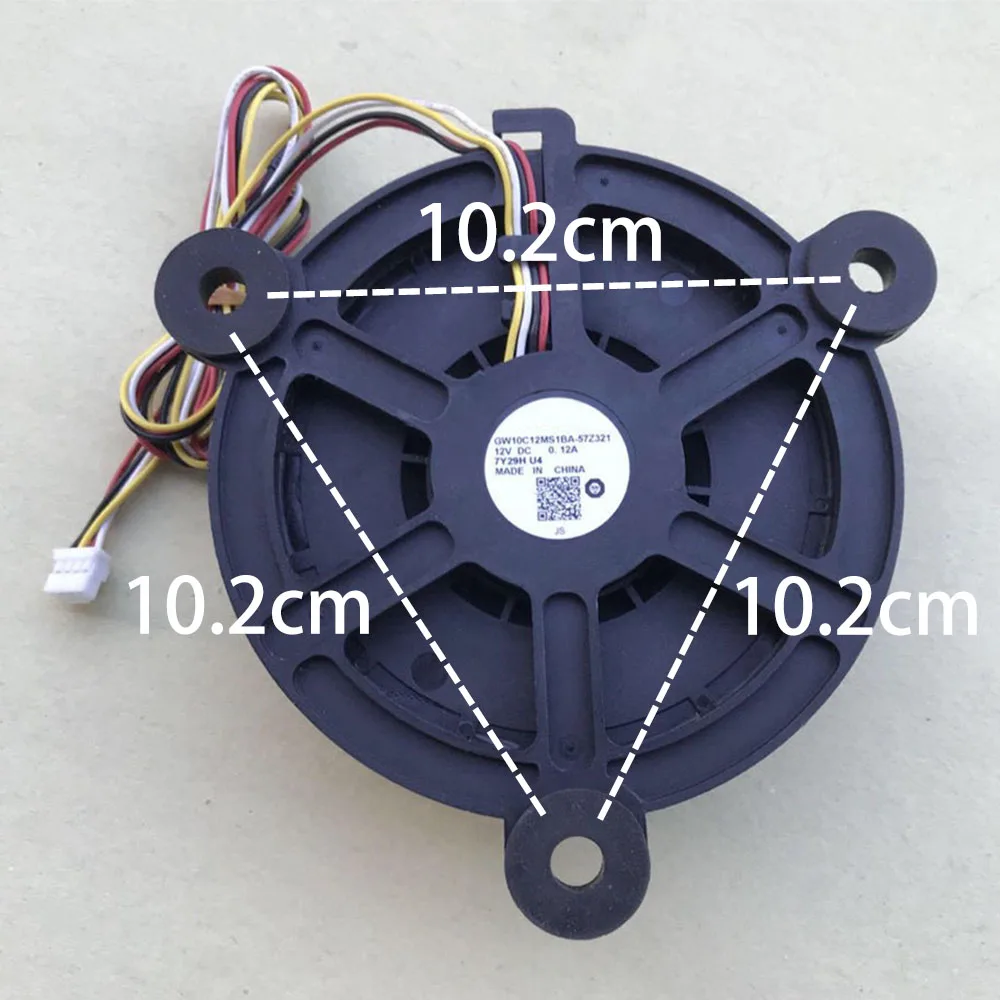 NEW Refrigeration Fan GW10C12MS1BA-57Z321 12V 0.12A for Haier 0064001939 Refrigerator Cooling Fan Ventilation Motor Fan 10cm