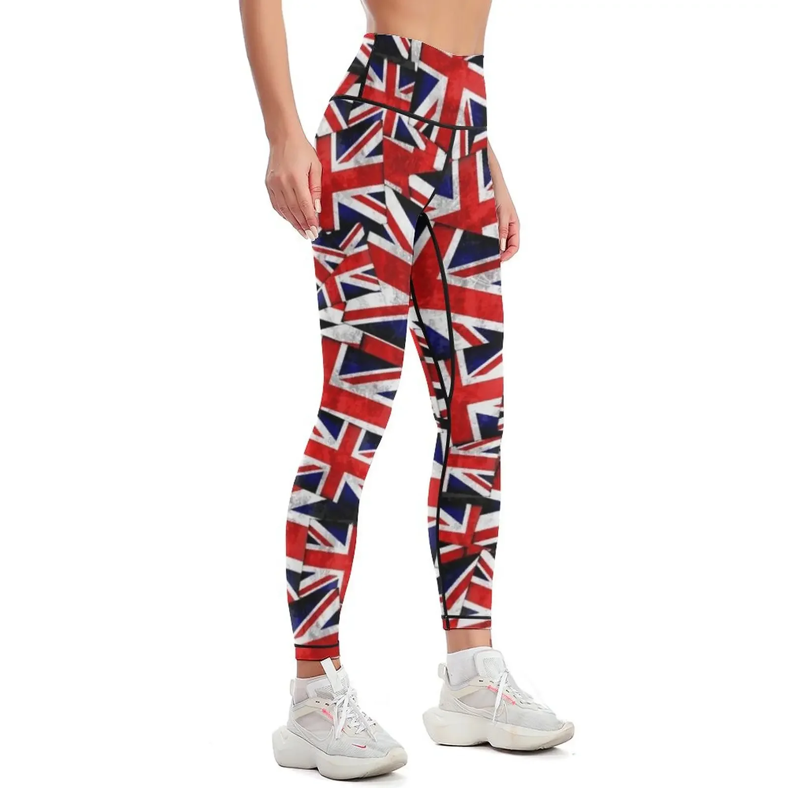 Union Jack British England UK Flag Leggings gym pants Women's push up Womens Leggings