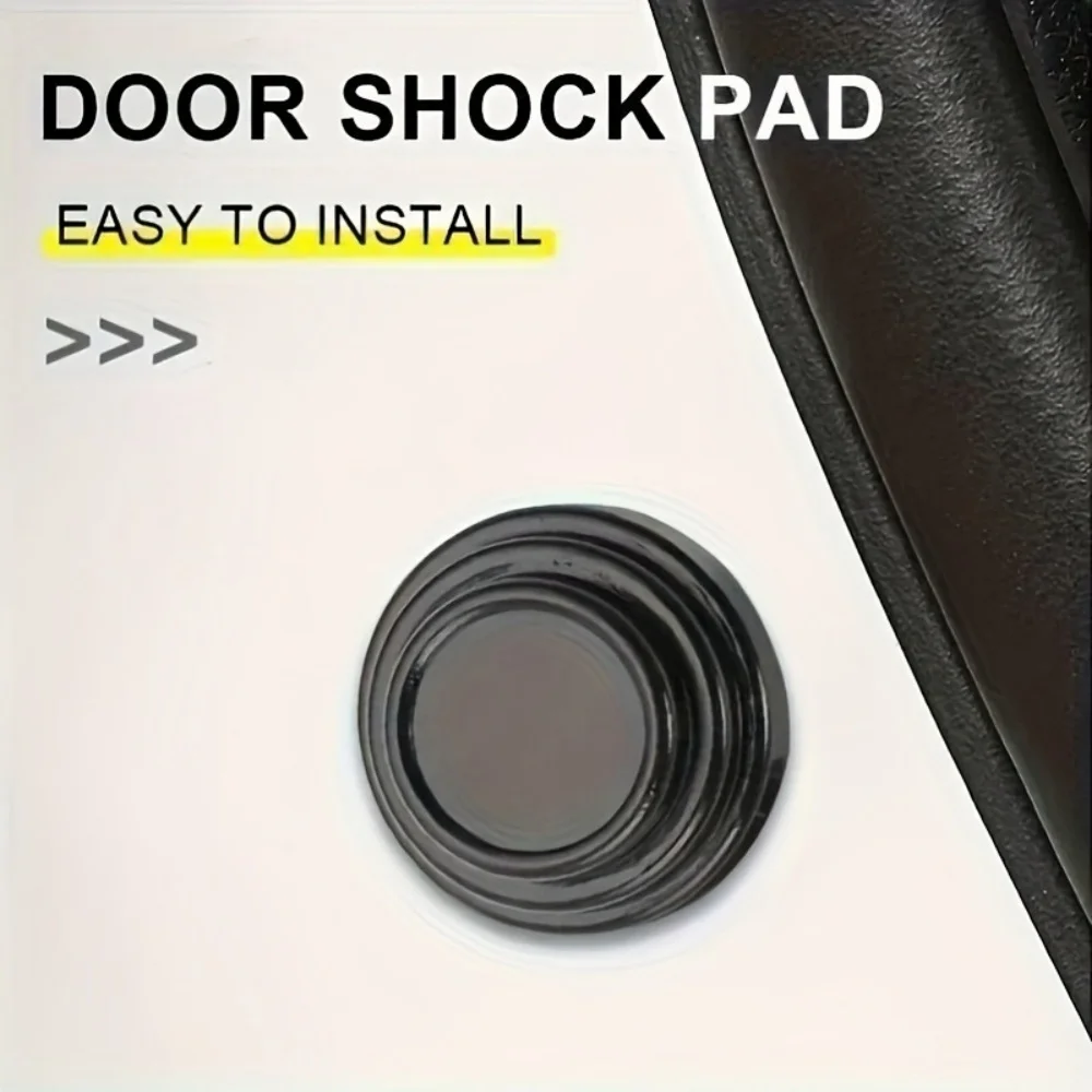 10PCS Car Door Anti-Shock Silicone Pad Universal Anti-Noise Buffer Gasket Anti-Collision Door Sticker Soundproof Crash Pad