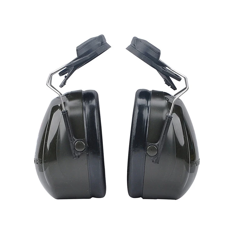 H7P3E PU Foldable Hanging Hat Style Soundproof Earmuffs -Noise Shooting Sleep Construction Industrial Protective Earplugs