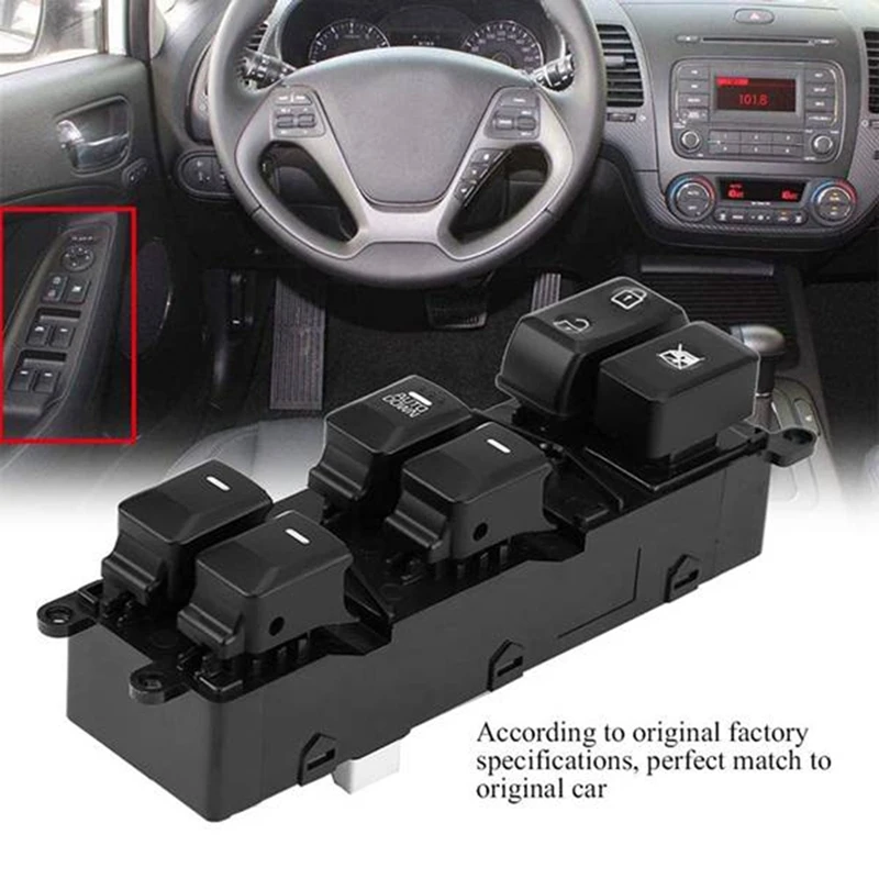 

Car Electric Power Window Master Switch For Kia Forte Cerato K3 2014-2017 93571A7000 93570B5000 Parts Accessories