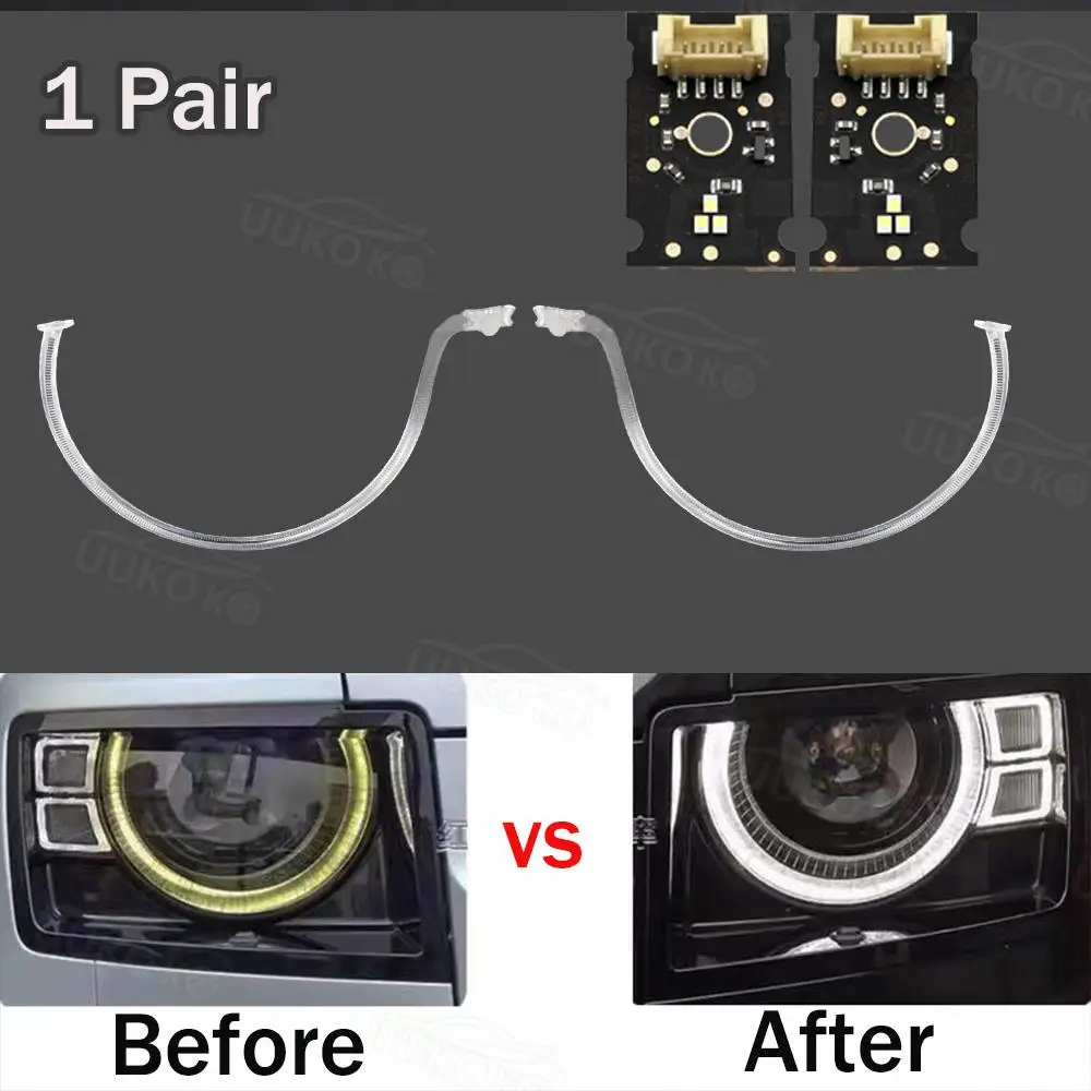 Light Guide Strip DRL Daytime Running Lamp For Land Rover Defender 2020-2023 Car Bar Tube DRL Headlight Auto Parts