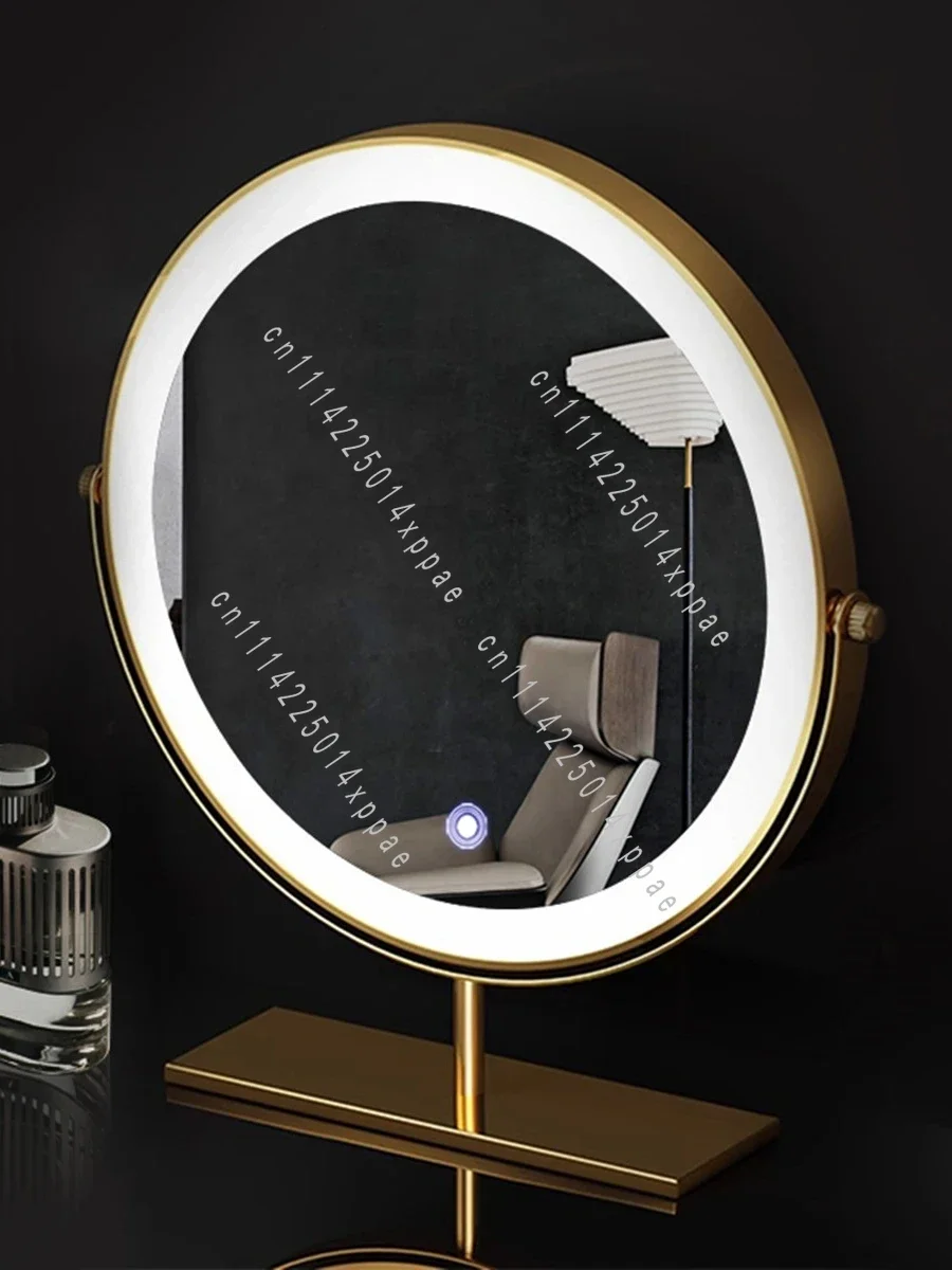 Internet Celebrity Smart  Large Desktop Rotating Nis Simple Desktop Vanity Mirror with Lamp Makeup M LED Vanity
