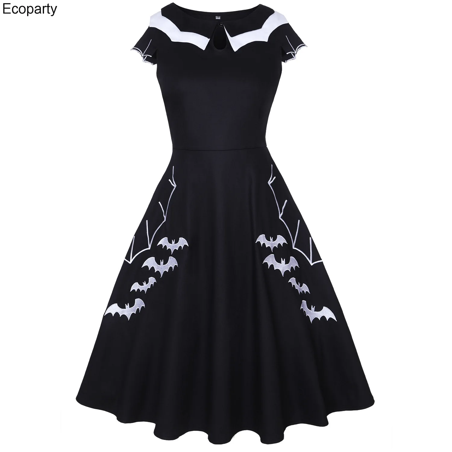 Vampire Costume Robe Pin Up Dress Retro Vintage 50s 60s Rockabilly Dress Party Dress Large Size for Female