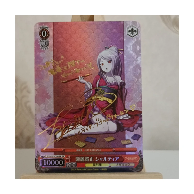 أفرلورد رواية يابانية لتقوم بها بنفسك محلية الصنع ألبيدو شالتير بلودفالين هالة بيلا فيورا مجموعة بطاقات اللعب هدية #3