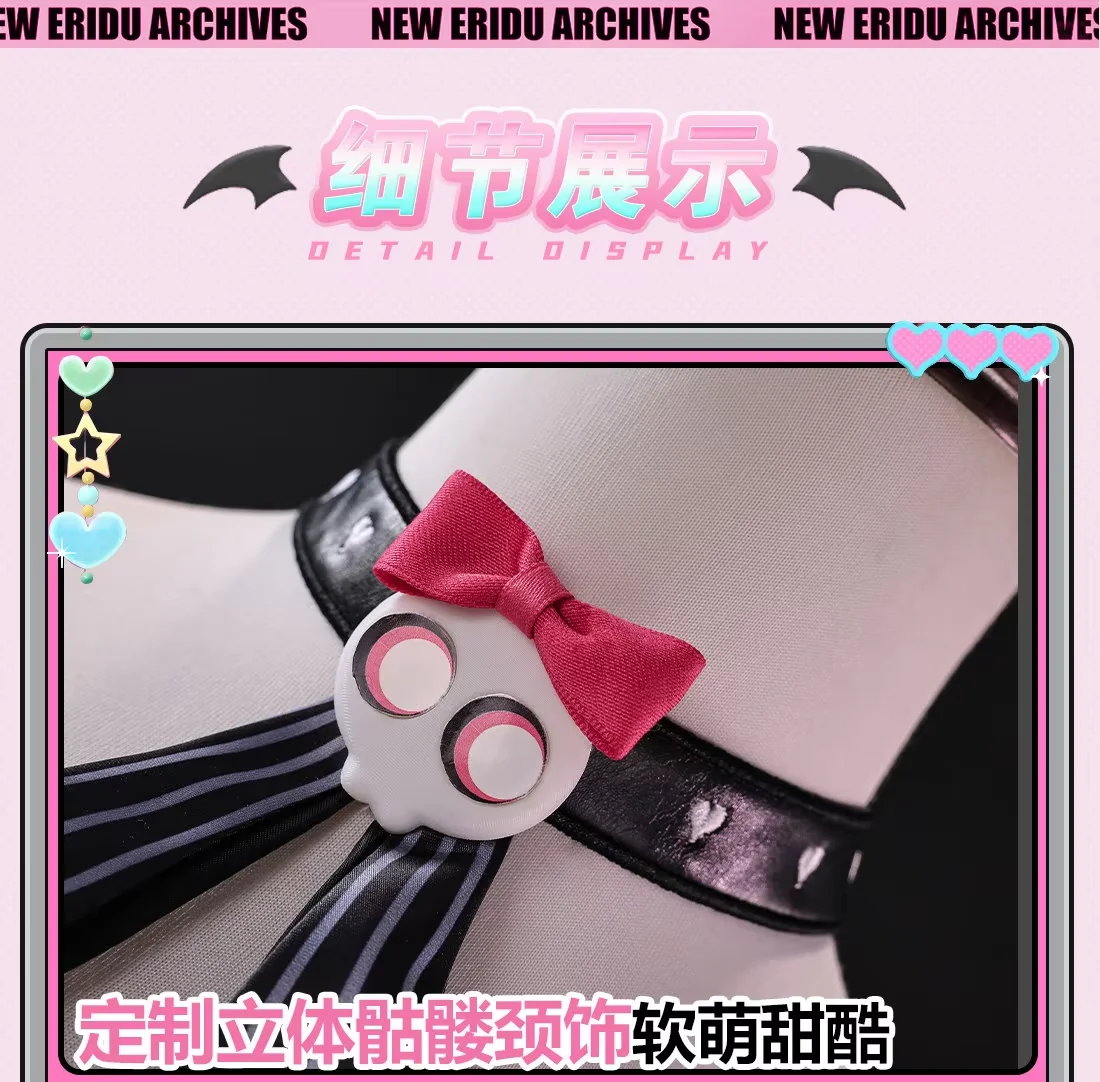 

Game Zenless Zone Zero Aria Cosplay Costume Uniform Halloween Carnival Party Play Role Clothes Women Gothic Black Leather dress