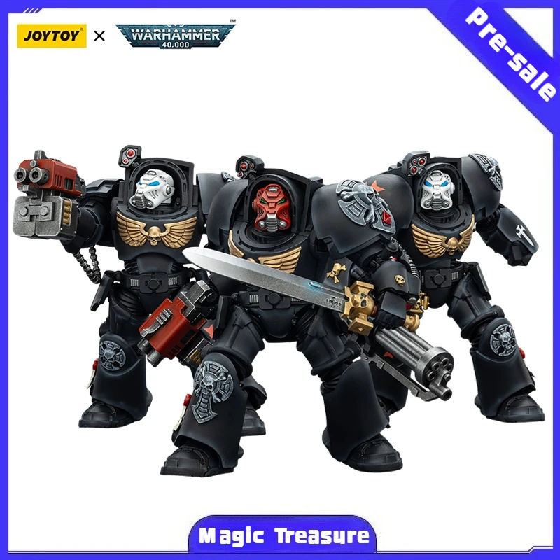 

【MT】Pre-sale Original JOYTOY Warhammer 40K Black Templars Terminator 3PCS 1/18 Action Figure Toy Collection