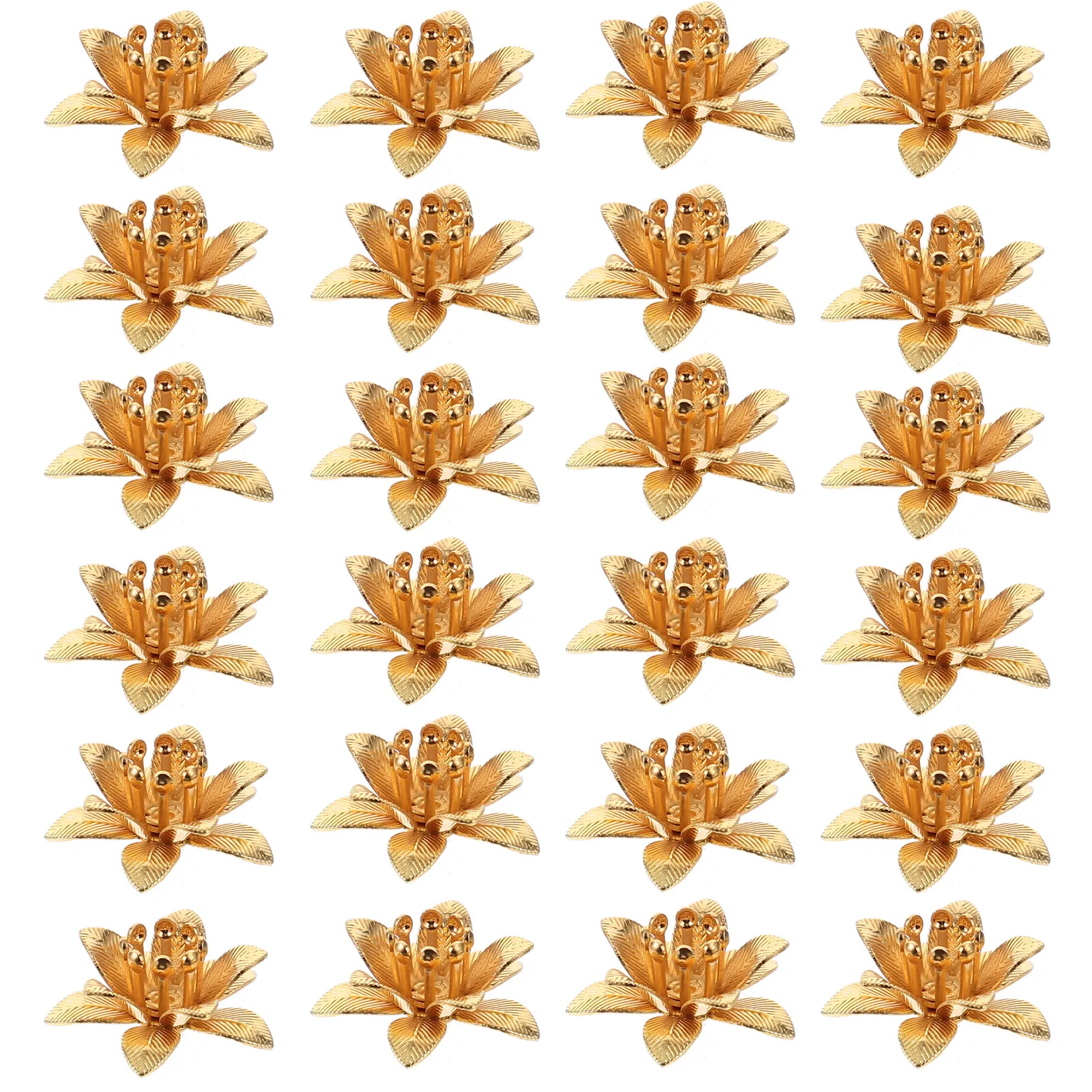 

50Pcs Flower Shape Jewelry Charms Set DIY Necklace Bracelet Earring Pendants Making Supplies Christmas Birthday Festival Decor