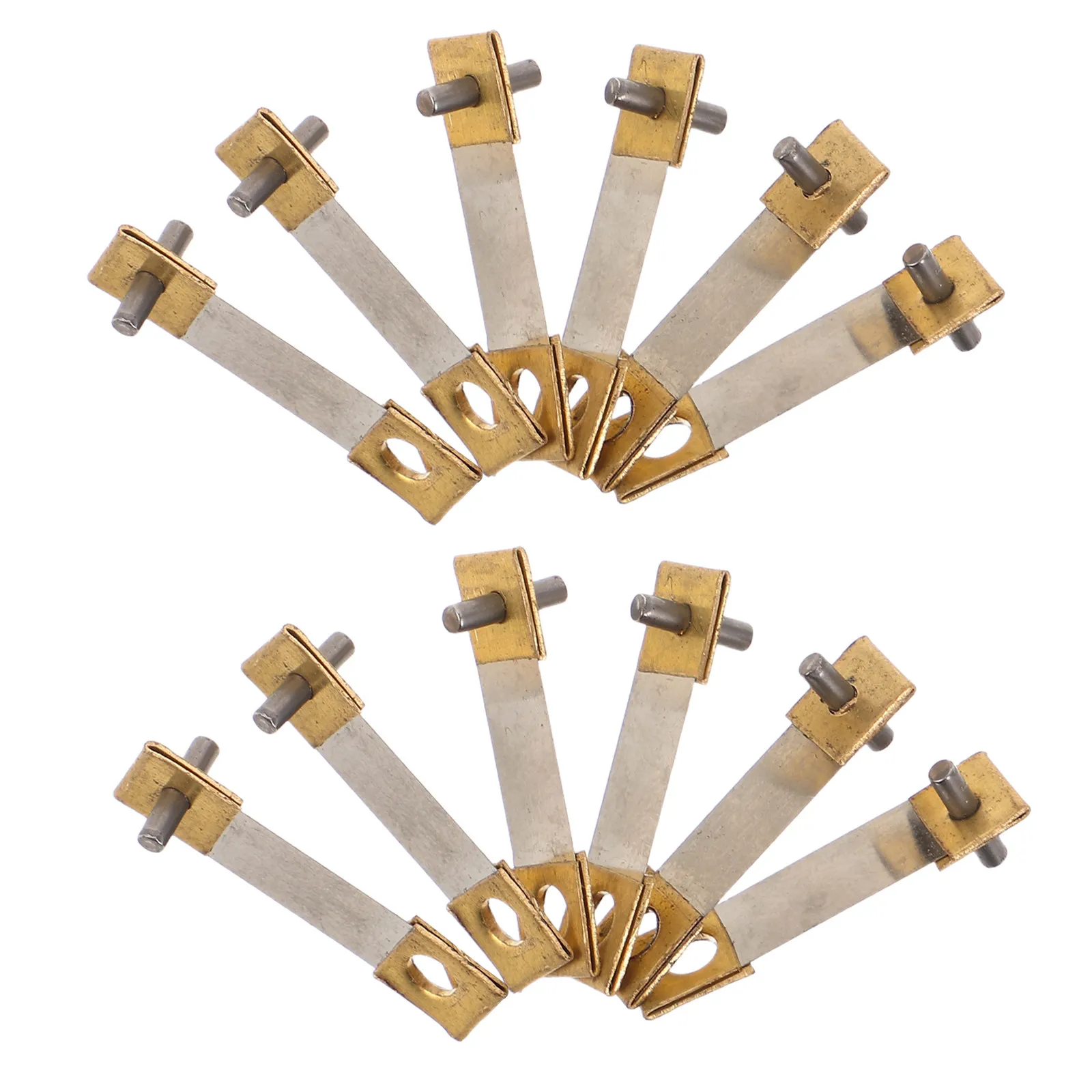 12PCS Clock Pendulum Suspension Spring Vintage Metal Grandfather Clock Spring Replacement for Wall Mantelpiece Decorations
