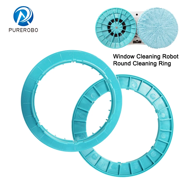 Original New Clean Ring For Purerobo W-R3S W-R1 Window Cleaning Robot , Glass Cleaning Robot Replacement Parts Blue Round Ring