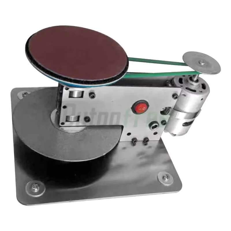Mini Electric Disc Sander Polisher Variable Speed Bench Grinder Sanding Machine for Wood Metal DIY Polishing Grinding