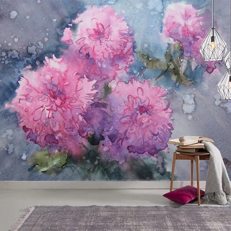 Custom Photo Wallpaper 3D Personality Creative Flowers Mural Oil Painting Landscape Wall Paper Living Room Bedroom 3D Home Decor