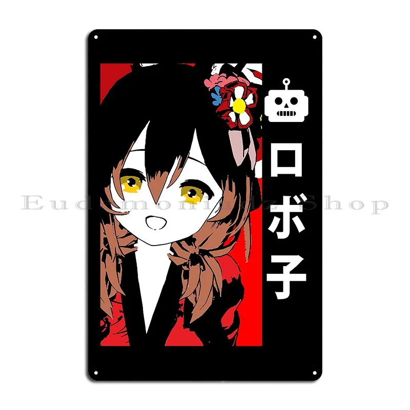 Hololive Roboco San Kimono Metal Signs Wall Cave Create Wall Decor Personalized Cinema Tin Sign Poster